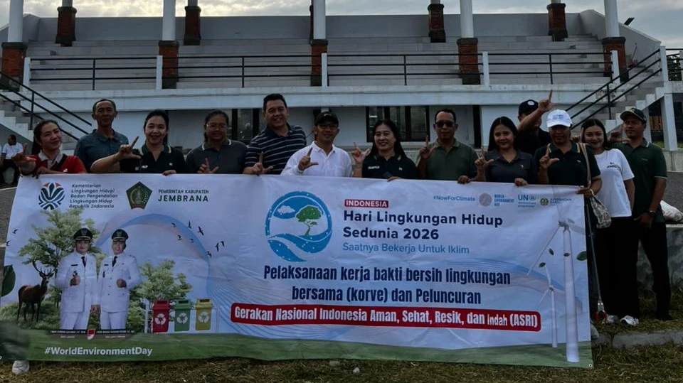 Aksi Nyata di Pesisir Jembrana: Peringatan Puncak Hari Lingkungan Hidup Tahun 2026