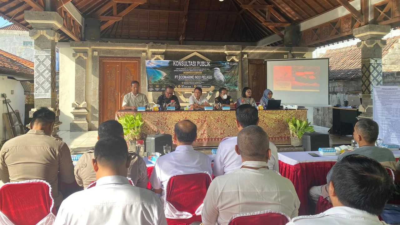 DLHPKP Jembrana Hadiri Konsultasi Publik Rencana Kegiatan PT. Ecomarine Indo Pelago