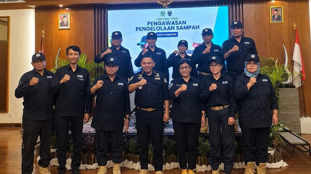 DLHPKP Kabupaten Jembrana Ikuti Kegiatan Coaching Clinic Pengawasan Sampah