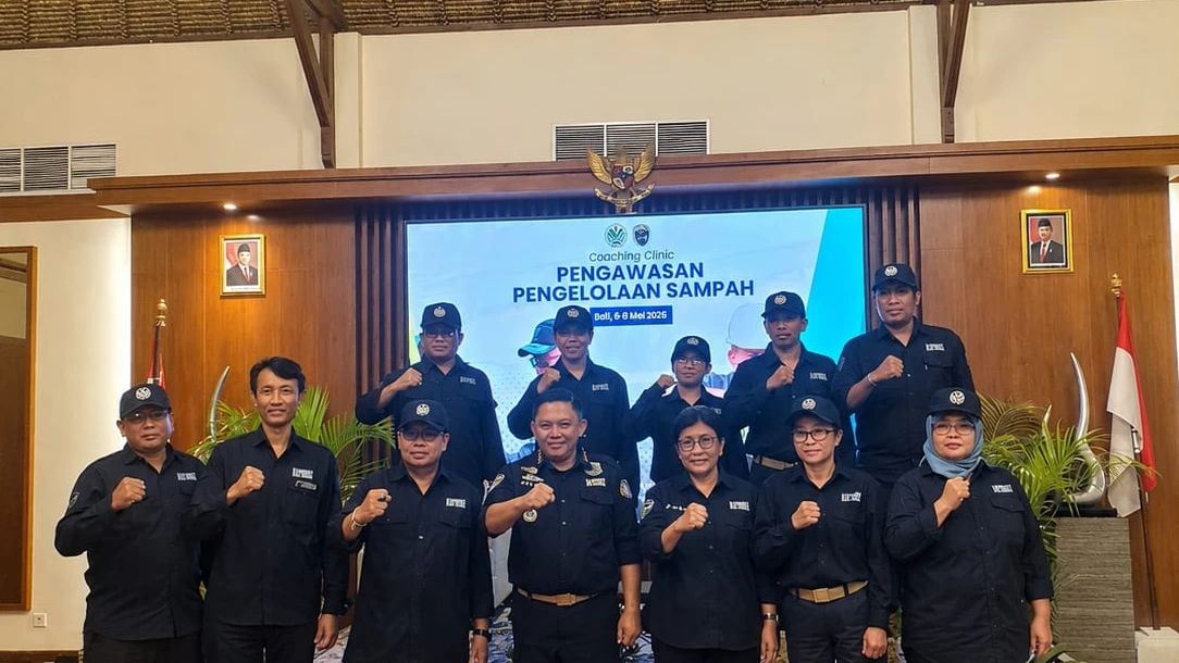 DLHPKP Kabupaten Jembrana Ikuti Kegiatan Coaching Clinic Pengawasan Sampah
