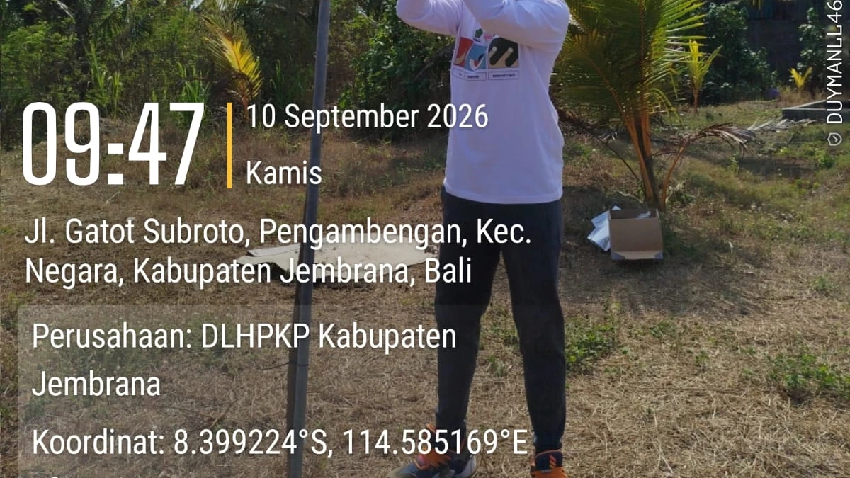 DLHPKP Jembrana Pasang Passive Sampler untuk Pengukuran Indeks Kualitas Udara Tahun 2026